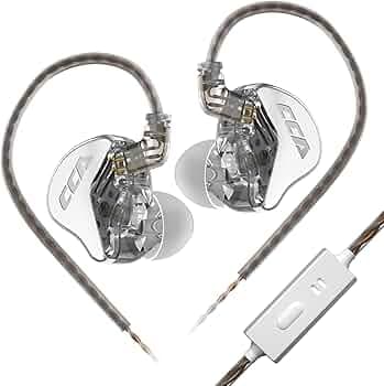 Yinyoo CCA CRA Earbuds, in Ear Monitors Headphones IEM with Ear Tips Clear Sound Super Bass, Professional Wired in Ear Earphones on Stage for Band Mus...