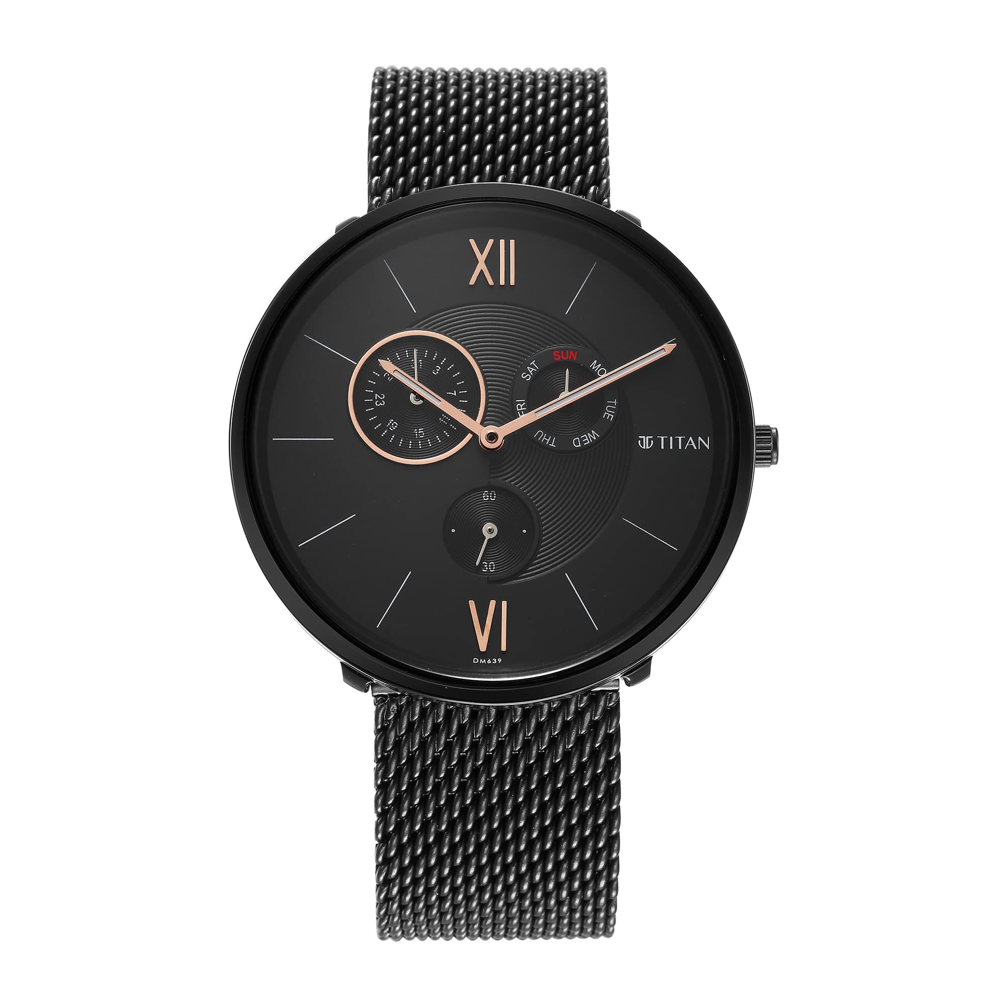 Titan Analog Black Dial Men's Watch-1877NM01