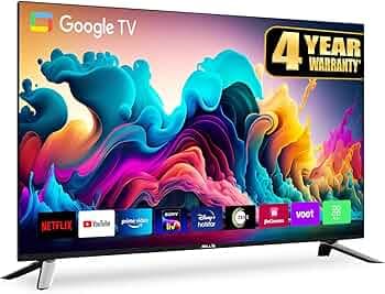 IBELL 80cm (32 inches) Smart Google LED TV - Full HD, Android 11.0, Smart Features, Crisp Display, Sleek Design (GTV32E, Black)