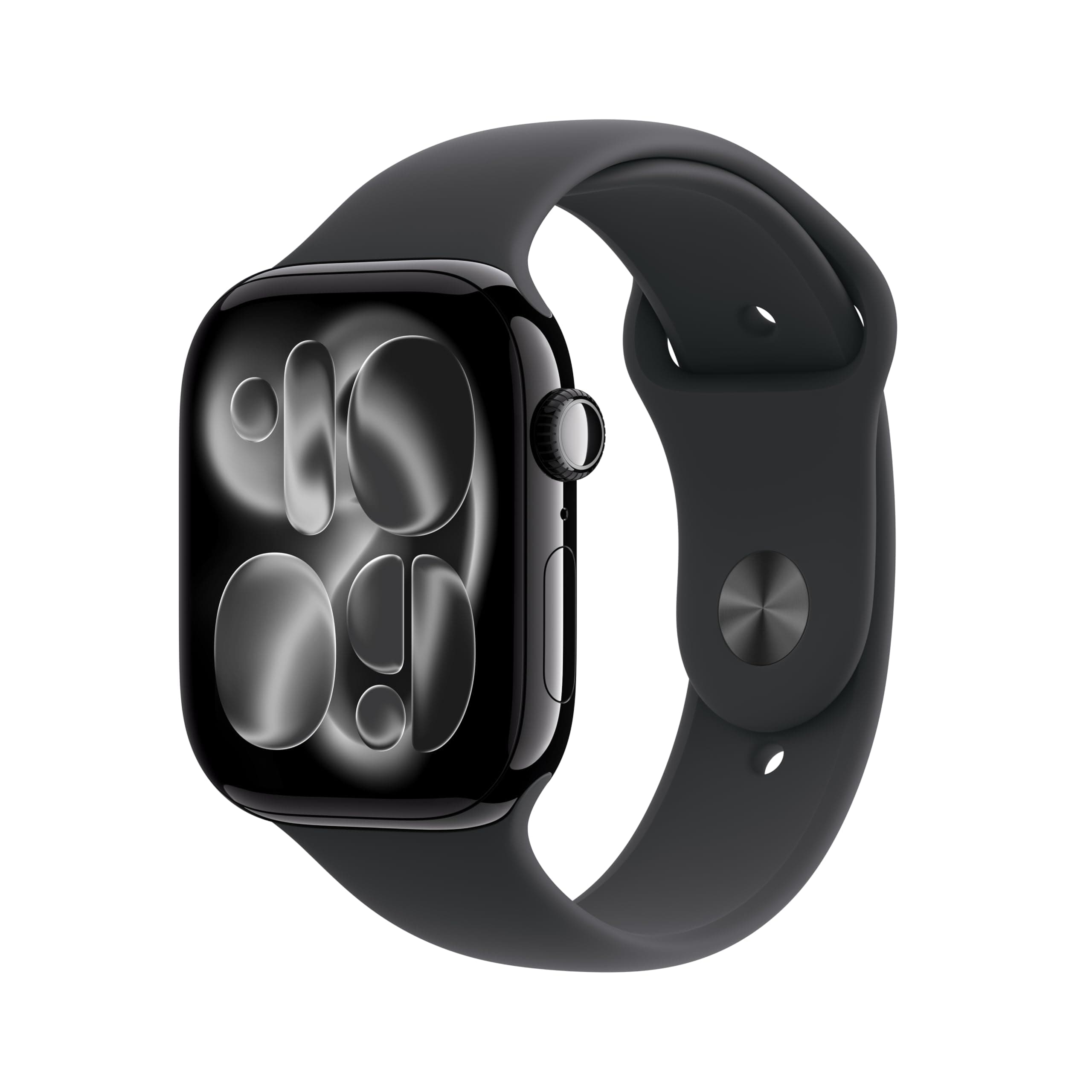 Apple Watch Series 11 GPS 46mm Jet Black Aluminium Case with Black Sport Band - S/M
