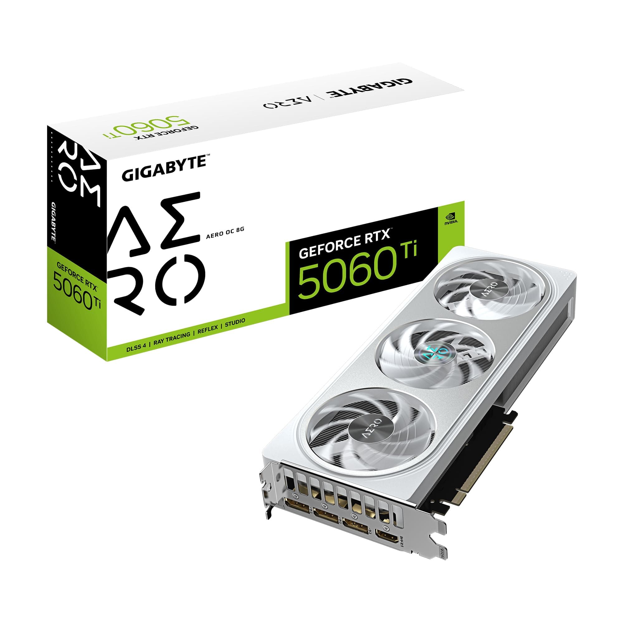 GIGABYTE GV-N506TAERO OC-8GD | GeForce RTX 5060 Ti AERO OC 8GB GDDR6 Graphics Card