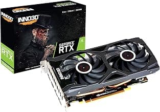 INNO3D GEFORCE RTX 2060 Super Twin X2 OC 8GB GDDR6 PCIe 4.0 Gaming Graphic Card - N206S2-08D6X-1710VA15L