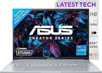 (Refurbished) ASUS Vivobook 16X, 16" FHD+, 144Hz 300nits, Intel Core i5-12500H 2.5 GHz, Creator/Gaming Laptop (16GB RAM/512GB SSD/RTX 2050/win 11/Offi...