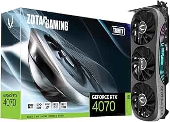 Zotac Gaming RTX 4070 Trinity 12GB GDDR6X, 192bit, 2475/21000, HDCP, Three DP, HDMI, Premium Pack
