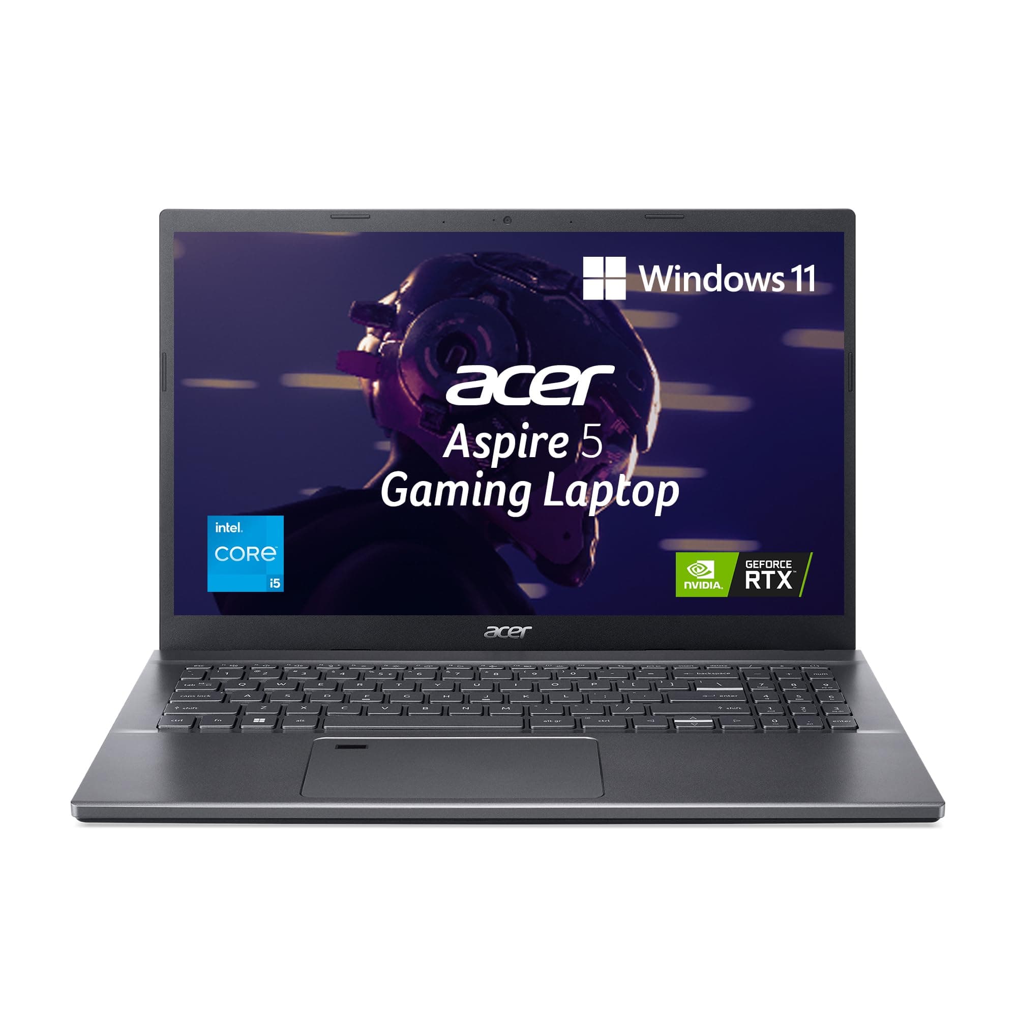 Acer Aspire 5 Gaming 12th Gen Intel Core i5-(12 cores) (16 GB/512 GB SSD/Windows 11 Home/4 GB Graphics/NVIDIA GeForce RTX 2050) A515-57G/ Gaming Laptop (15.6 inch, Steel Gray 1.8 Kg