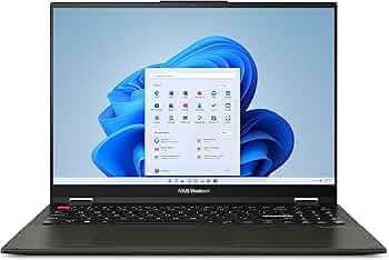 ASUS 2023 Vivobook S 16 Flip 16 Touch, AMD Ryzen 5 7530U CPU, AMD Radeon Vega 7 Graphics, 8GB RAM, 512GB SSD, Fingerprint Sensor, Stylus Supported, Wi...