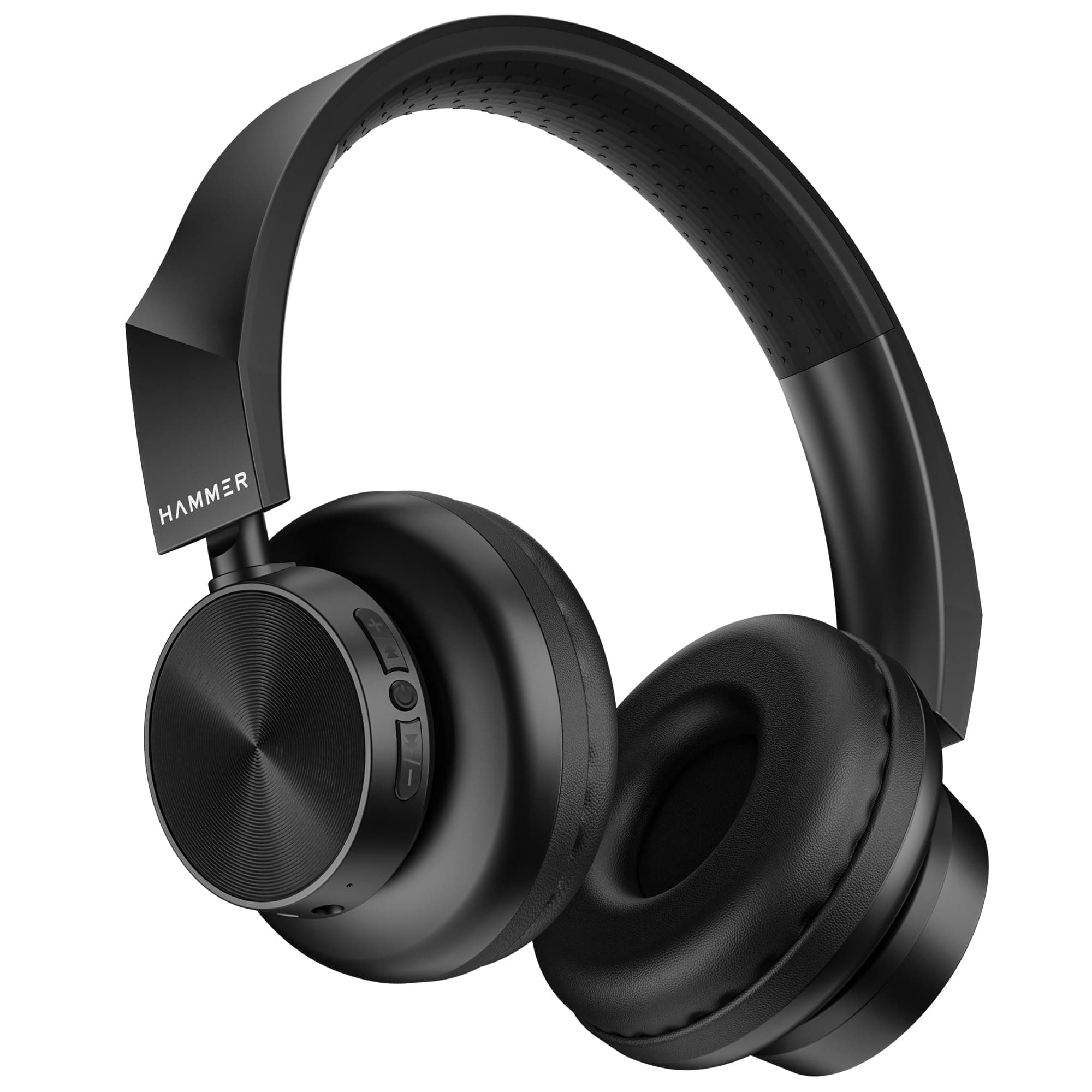 HAMMER Bash Lite Bluetooth Headphones with Mic, Deep Bass, 40mm Drivers, 10 Hours Playtime, Bluetooth v5.3 Head Phones Best for Travel or Gym, Best He...