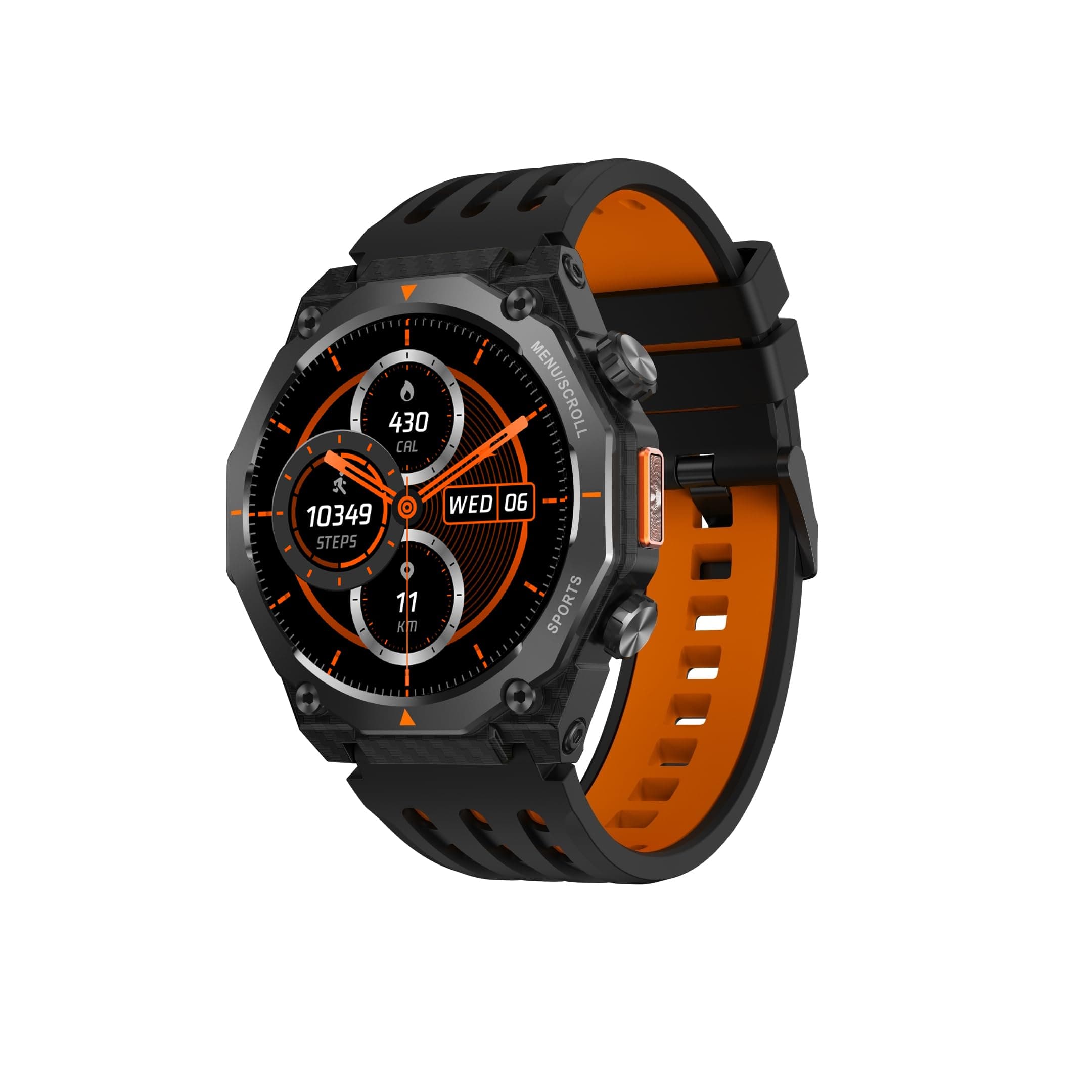 Fastrack Xtreme Adventure Smartwatch with 1.43 AMOLED Display, Dual Push Button, GPS, ABC, 1ATM, Inbuilt Torch, 100+ Multisports, Dual Tone Strap, BT ...