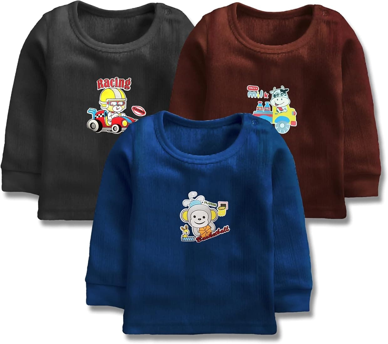 CUCUMBER Baby's Winter Wear Thermal Upper Full Sleeves Body Warmer Top Sweater