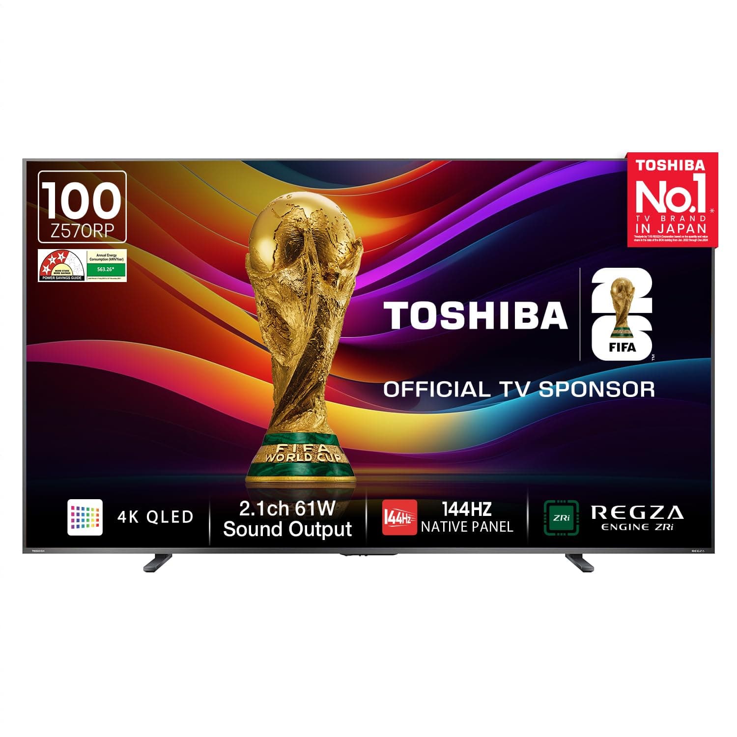 TOSHIBA 254 cm (100 inches) Z570RP Series 4K Ultra HD Smart QLED TV 100Z570RP