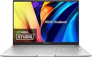 (Renewed) ASUS Vivobook Pro 16, Intel Core i9 11th Gen, 16" (40.64 cm) FHD+ 120Hz, Thin & Light Laptop (16GB/512GB SSD/4GB RTX 3050/Win 11/Office 2021/Alexa/Backlit KB/FP Sensor/Silver/1.9 kg), K6602HC-N1902WS