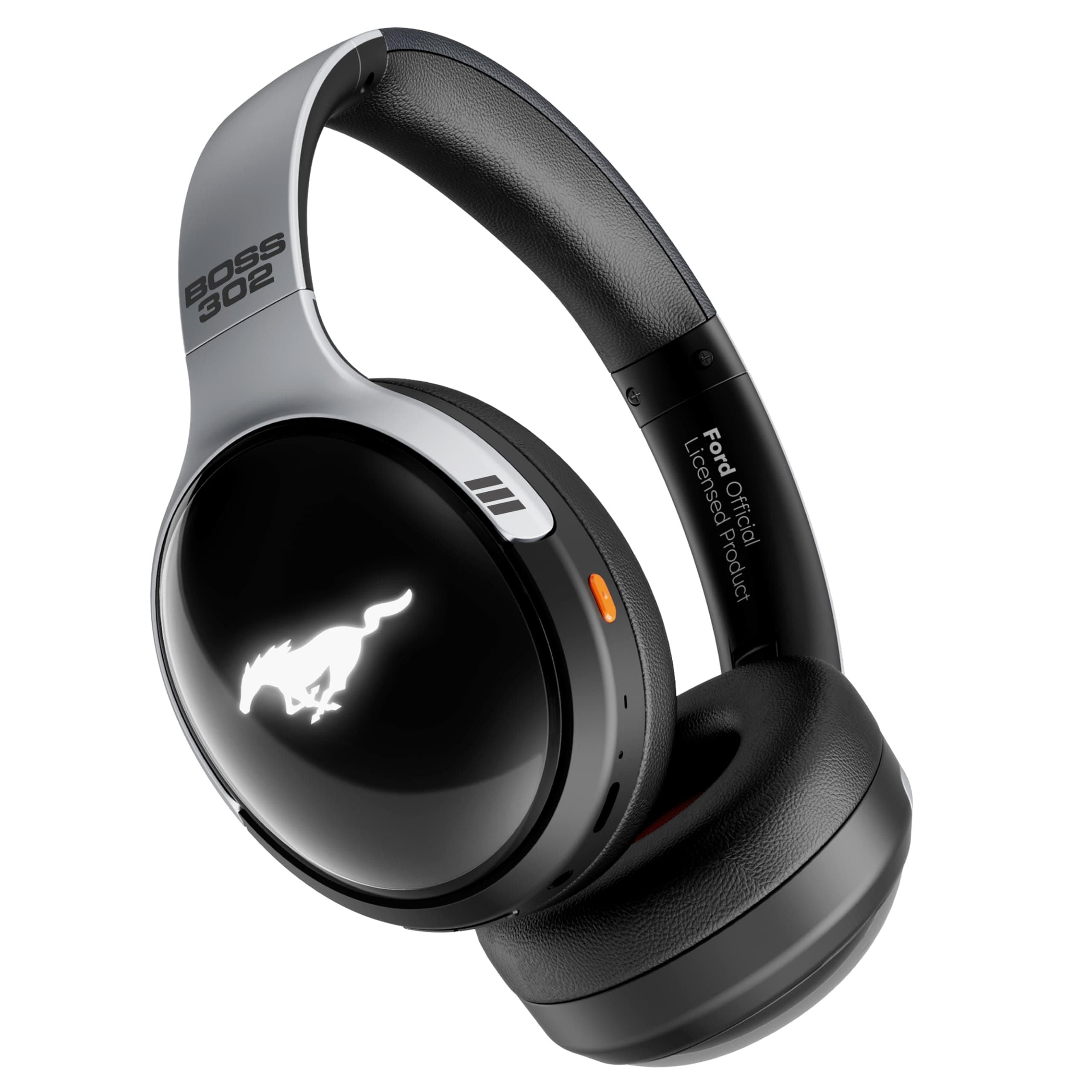 Newly Launched Mustang Thunder Bluetooth Headphones with Upto 70H Playtime, Brightness LED Modes, 40mm Driver, Zen ENC Mic, Type-C Fast Charging, 4EQ ...