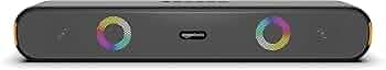 (Refurbished) amazon basics X12R 16W Bluetooth Soundbar with 2000 mAh Battery | 2X Bass | Up to 10 hrs of Playback | RGB Lights | Bluetooth 5.3, Aux &...