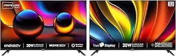 VW 80 cm (32 inches) Frameless Series HD Ready Android Smart LED TV VW32S (Black) 80 cm (32 inches) Frameless Series HD Ready LED TV VW32A (Black)