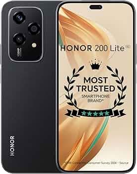 HONOR 200 Lite 5G (Midnight Black, 8GB+256GB) | 108MP & 50MP Spotlight Portrait Camera | Flagship AMOLED Display | 3240Hz PWM Dimming | AI-Powered Mag...