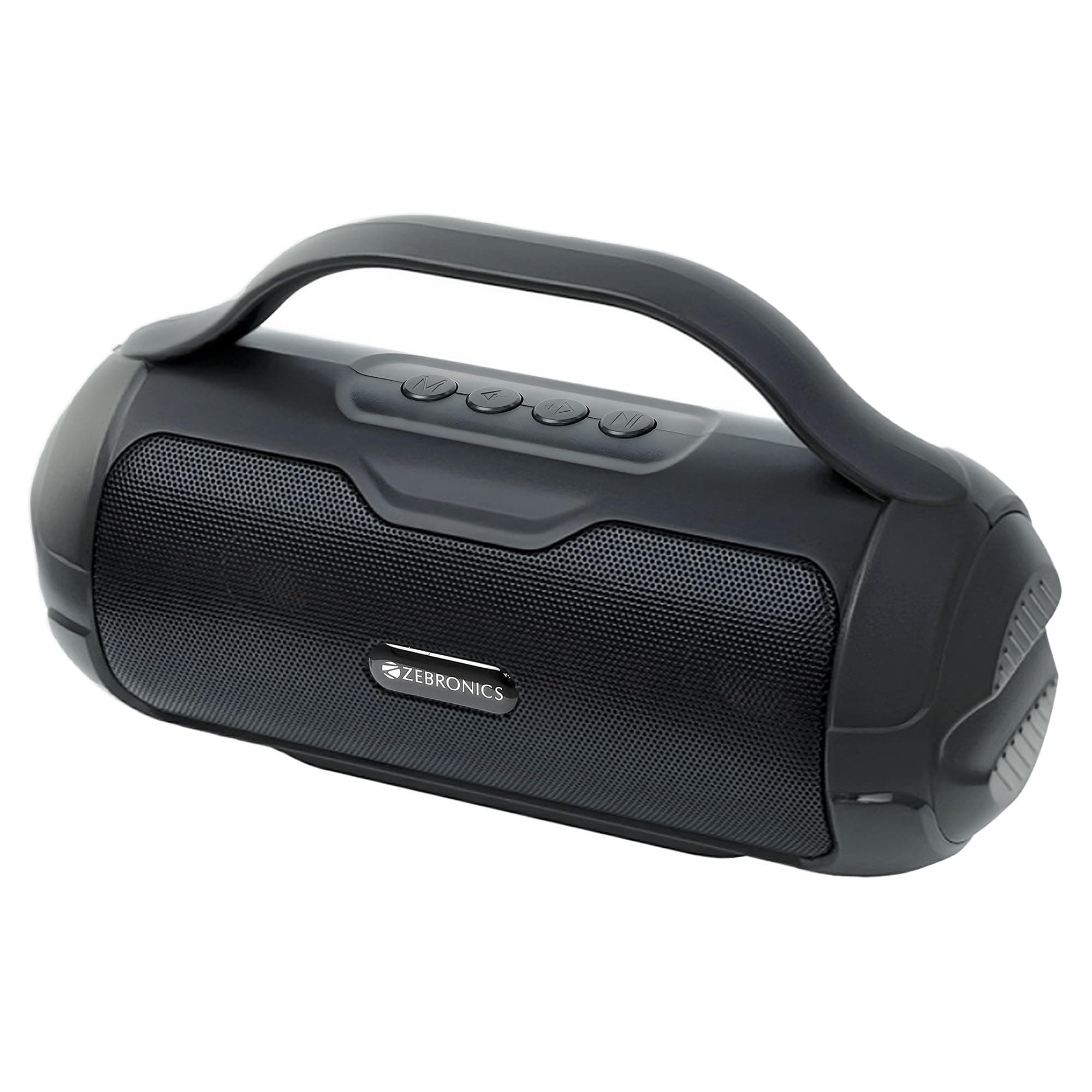 ZEBRONICS Sound Feast 40 Portable Bluetooth Speaker, 8 Watts, Dual 5.2cm Drivers, Passive Radiator, Upto 16 Hours Playback, BTv5.3 | USB | mSD | FM | ...