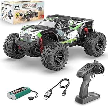 Mirana Spectre 1:10 Extreme High Speed RC Car up to 36 kmph - 4x4 Remote Controlled Monster Truck ATV - Hobby Grade Offroad Vehicle for Kids & Adults ...