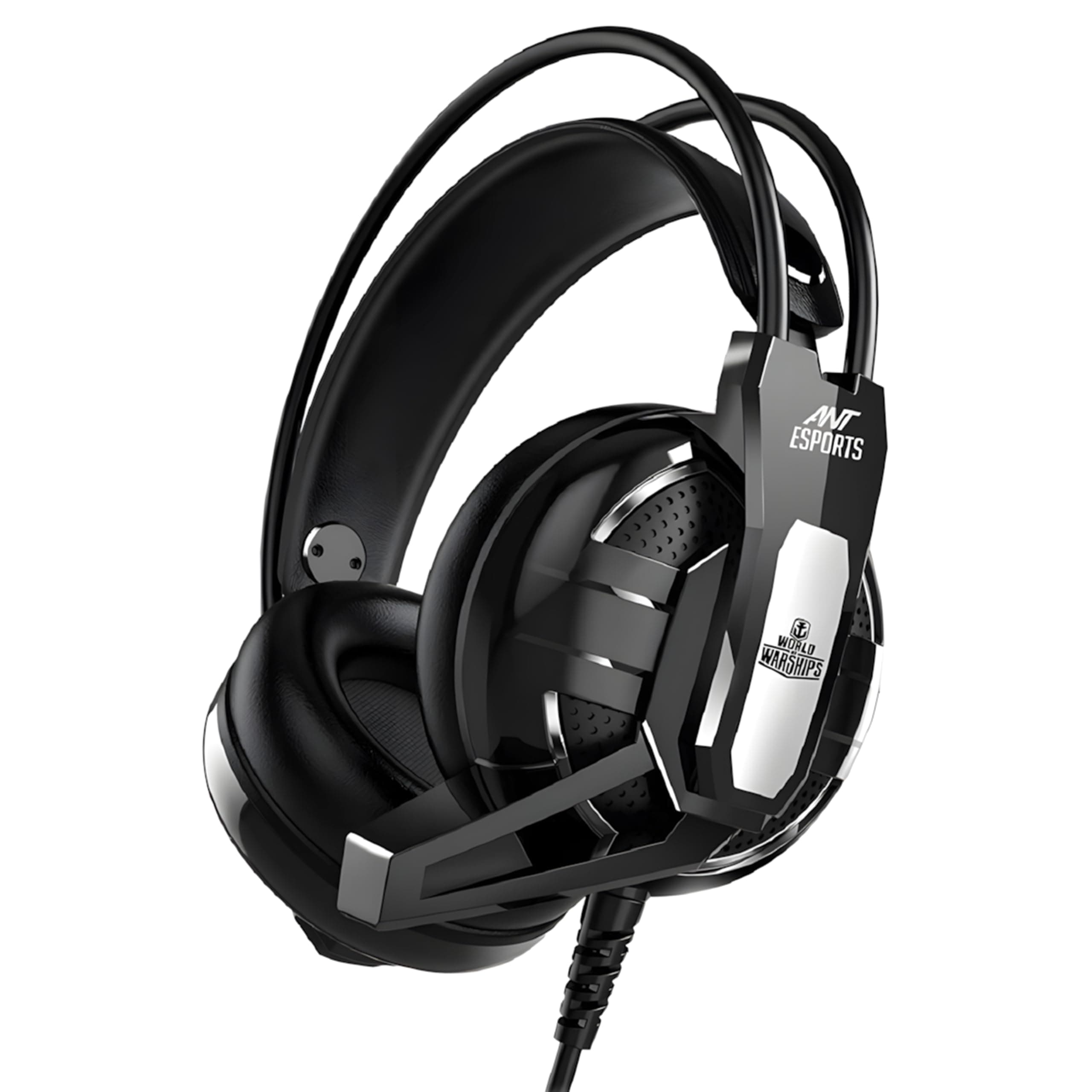 Ant Esports H520W World Of Warships Edition Wired Over Ear Headphones With Mic (Black) Headsets
