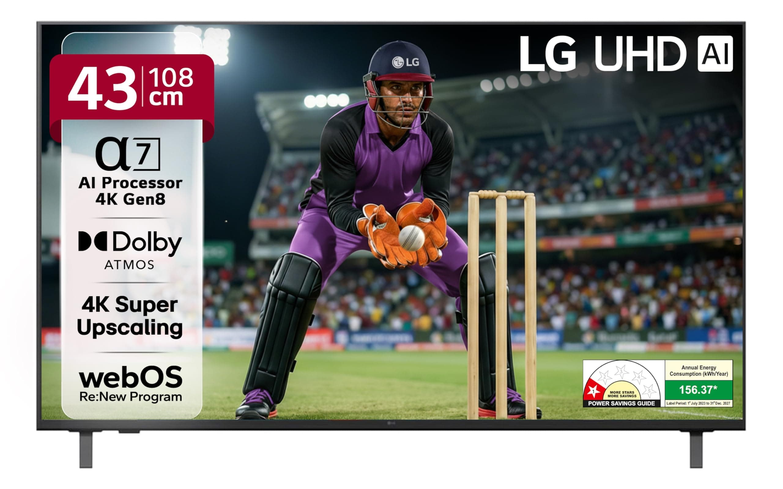 LG 108 cm (43 inches) UA82 Series 4K Ultra HD Smart webOS LED TV 43UA82006LA