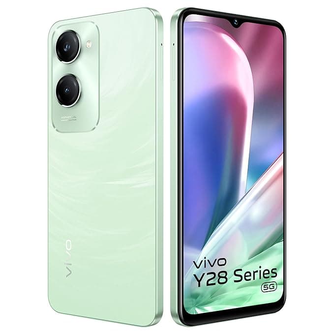 Vivo Y28e 5G (Breeze Green, 4GB RAM, 64GB Storage) with No Cost EMI/Additional Exchange Offers |with Charger