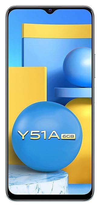 Vivo Y51A (Crystal Symphony, 6GB RAM, 128GB Storage) with No Cost EMI/Additional Exchange Offers Smartphones