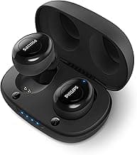 Philips Audio TWS TAUT102 True Wireless Earbuds with 12 Hr Playtime (3+12), Compact Design, Voice Assistant (Black)