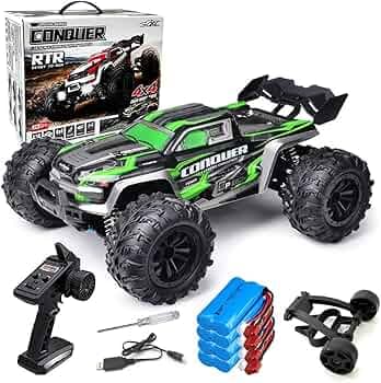 Exegi Enterprise 1:16 Scale RC Cars 50 KMH 4WD Remote Control Car High Speed RC Truck for Adults Boys 2.4 GHz All Terrains RC Buggy Off-Road Drift RC ...