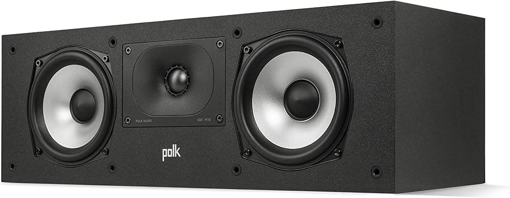 Polk Audio Monitor XT30 1" Terylene Tweeter & Dual 5.25" Woofer, 200w dual power port center speaker (Each) Black