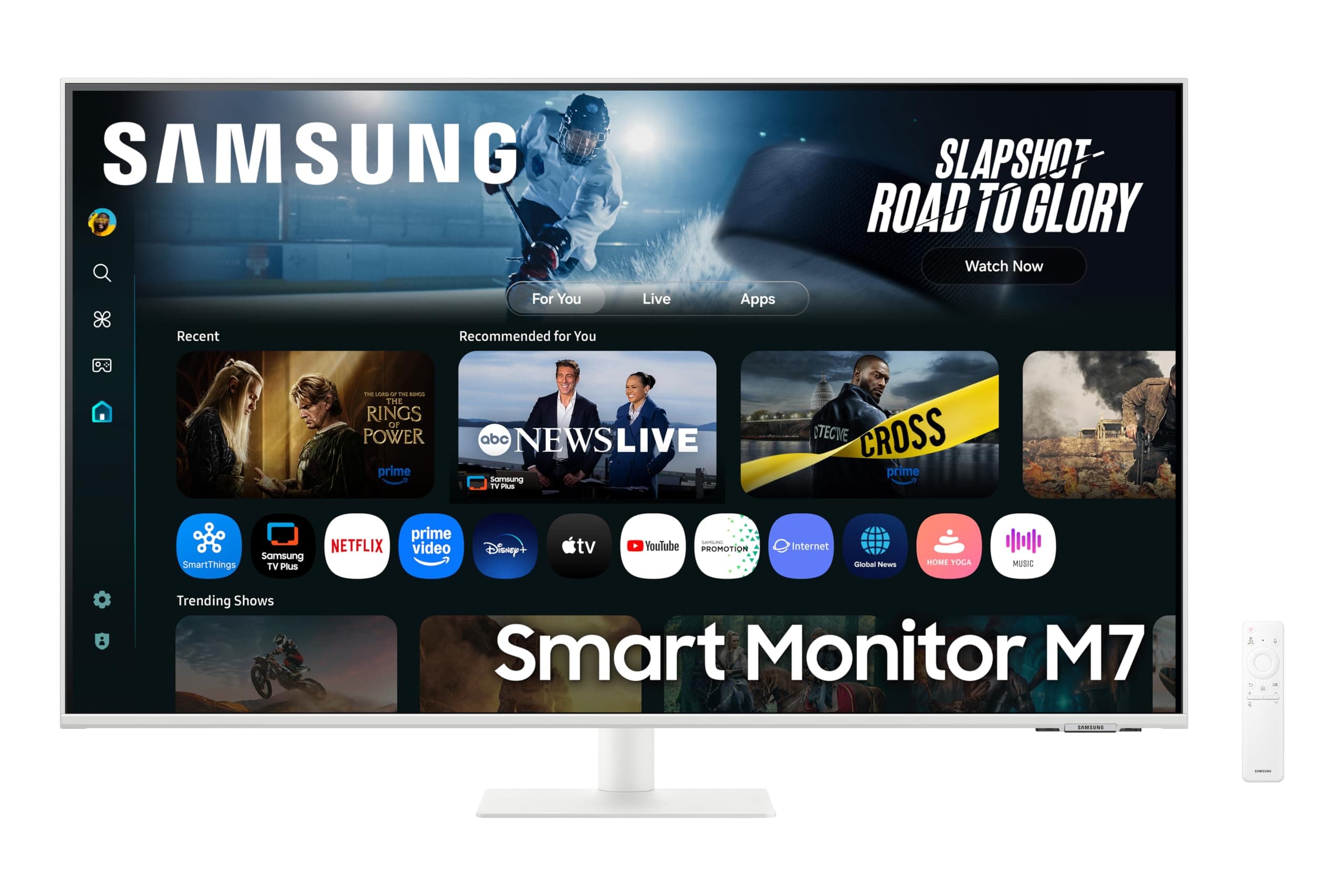 Samsung 43"(1.08m) 4K M7 Vision AI Smart Monitor|UHD 3840 x 2160|Smart TV Experience with AI|Type-C|Apple AirPlay|Gaming Hub|Remote|Speakers|Wi-Fi|Blu...