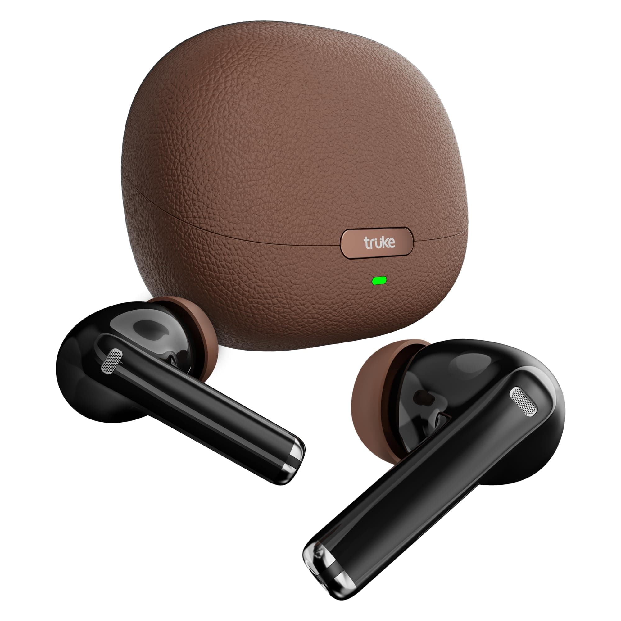 truke New Launch Aura Pro True Wireless in Ear Earbuds w/ 60H Battery & Fast Charge Ear Buds, 13mm Titanium Drivers, Dual Pairing, 4-Mic ENC TWS, 40ms...
