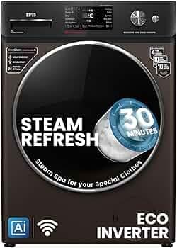 IFB 9Kg 5 Star with 9 Swirl Wash, AI Powered, Wi-Fi, Fully Automatic Front Load Washing Machine (Executive MBN 9014K, Steam Refresh Program with Eco I...