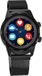 Connected X Hybrid Smartwatch for Men with Heart Rate Monitor + Full Touch Display + Interchangeable Strap