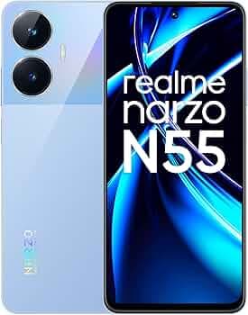 (Renewed) realme narzo N55 (Prime Blue, 6GB+128GB) 33W Segment Fastest Charging | Super High-res 64MP Primary AI Camera