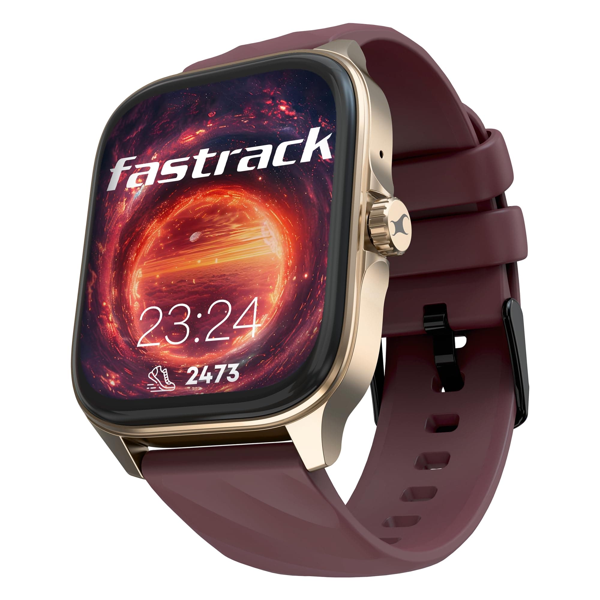 Fastrack New Astor FS1 PRO Smartwatch|Large Super AMOLED Display (1.97") AOD|NextGen Chipset lag Free & Fast Experience|Functional Crown|SingleSync BT...
