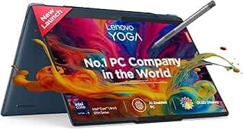 Lenovo Yoga 7 Intel Evo Core Ultra 5 125H Built in-AI 14"(35.5cm) WUXGA OLED 400Nits 2-in-1 Laptop (16GB/512GB SSD/Win 11/MSO 21/100% DCI-P3/3 Mon. Ga...