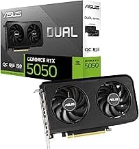 ASUS Dual GeForce RTX 5050 8GB GDDR6 OC Edition Gaming Graphics Card | PCIe 5.0, HDMI 2.1b, DisplayPort 2.1b, 2-slot, Axia...