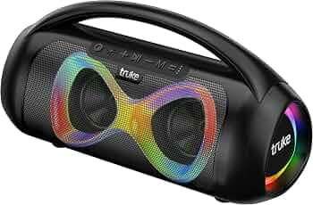 truke InfinityBox 50W Bluetooth Party Speaker with RGB LEDs - Powerful Sound and Monstrous Bass, 12 Hours Long Battery Life, TWS Function, Type-C Char...