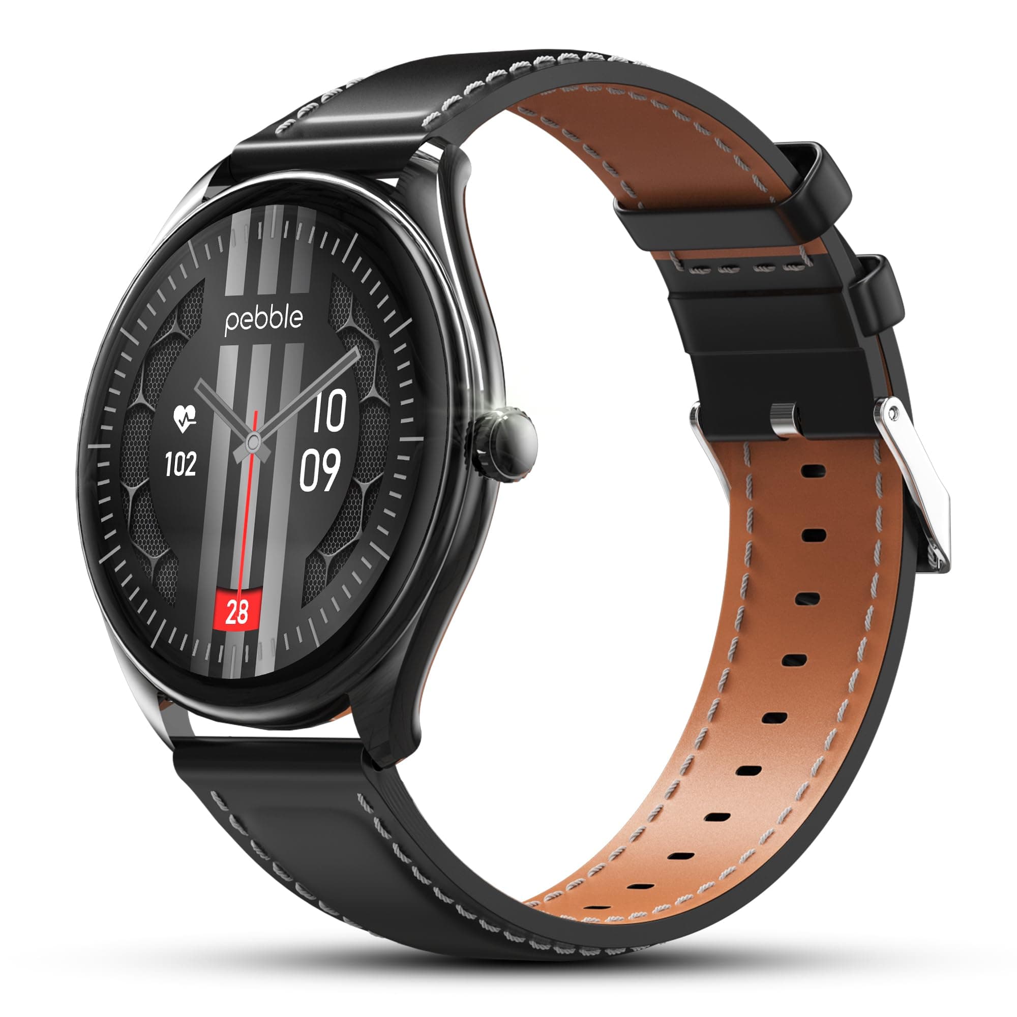 Pebble Royale Legend 1.43" AMOLED Display, Slimmest Design, Bluetooth Calling, Premium Built, Always On Display, Multi Sports Mode, Health Suite, Smar...