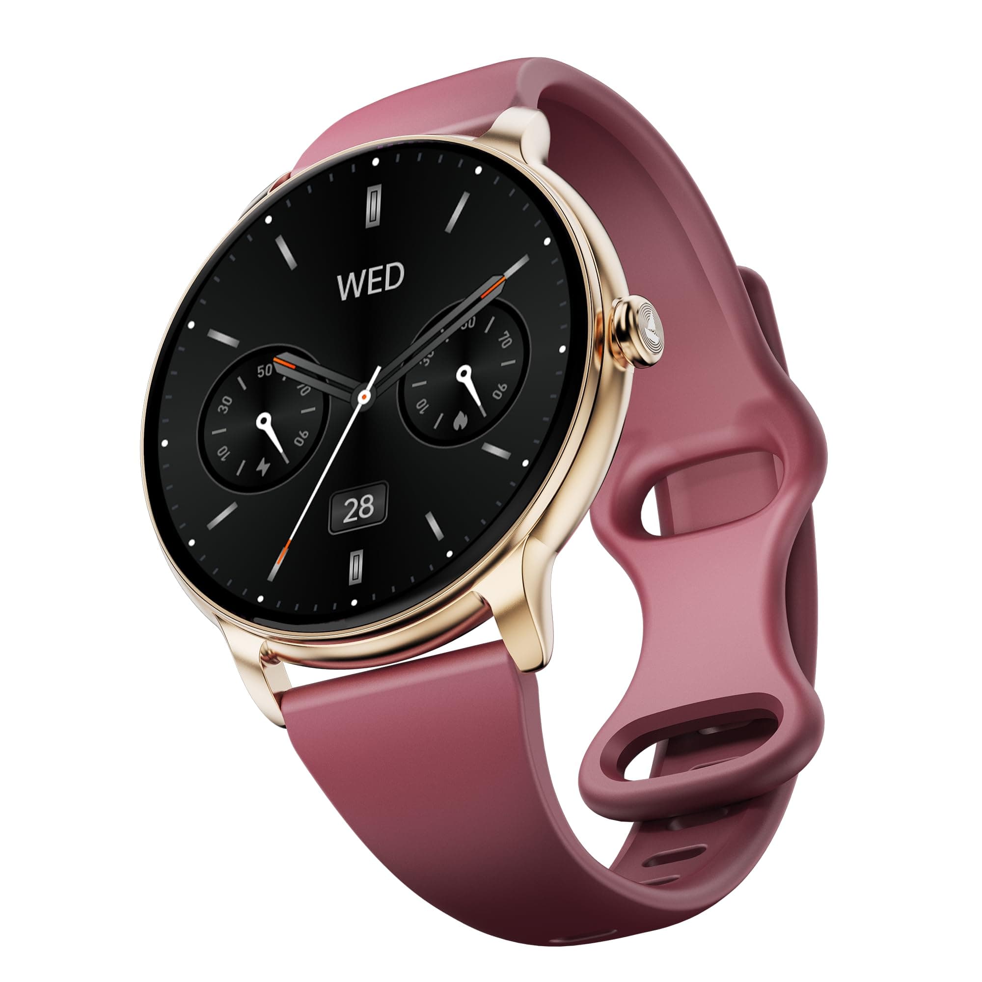 Boat Chrome Iris Fashion Smart Watch for Women - Elegant Ultra-Sleek Dial, Light-Weight Metal Body, 1.32" AMOLED Display, 1000 Nits, AOD, Female Welln...
