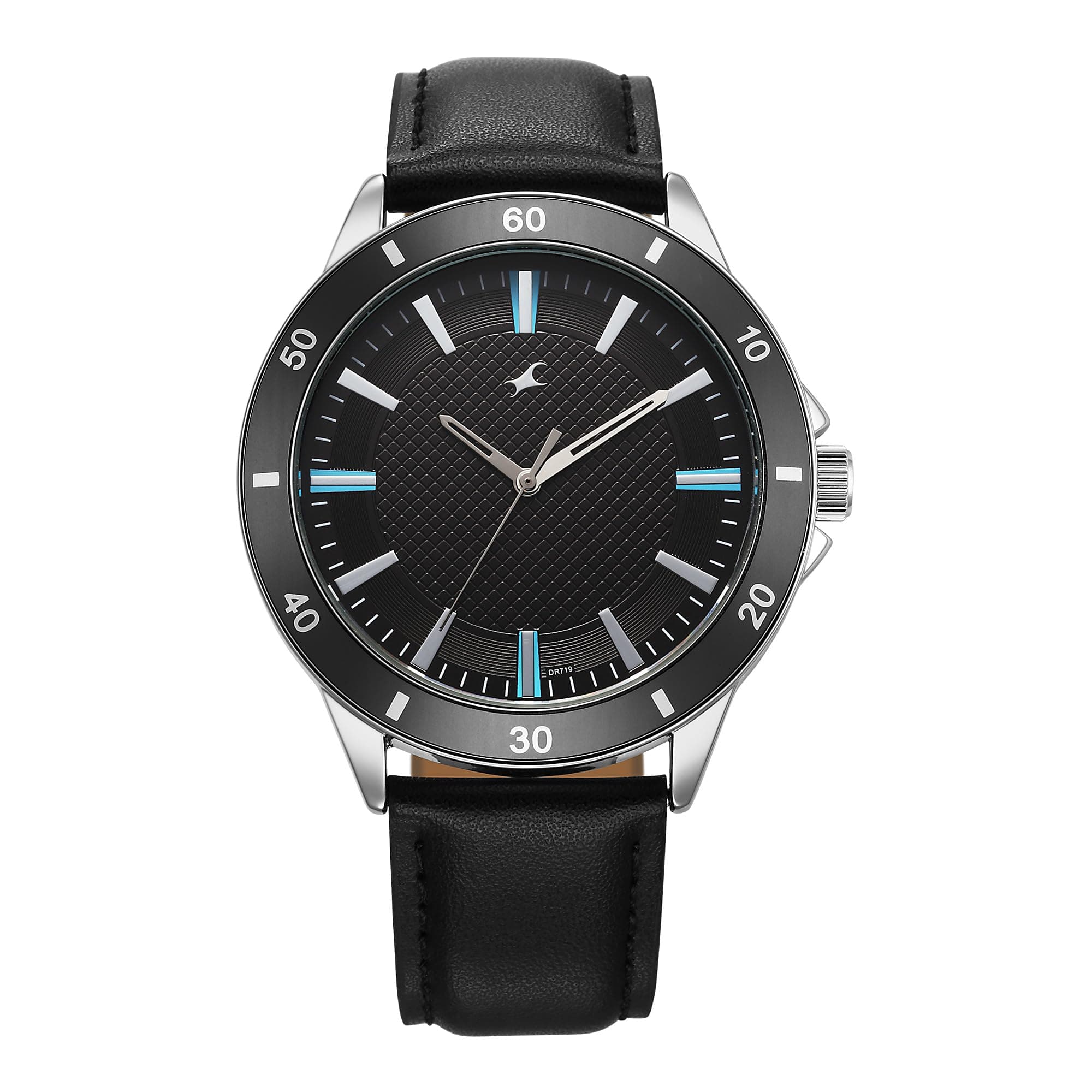 Fastrack Stunners X Special Edition Quartz Black Dial Leather Analog Watch for Men