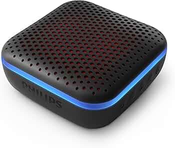 (Refurbished) PHILIPS Audio Bluetooth Speaker TAS2505B, 6W with LED Lights (Built-in Microphone, Durable and IPX7 Waterproof, 10 Hours Playback Time, ...