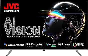 JVC 102 cm (40 inches) AI Vision Series QLED Android TV LT-40NQ3165C (Titanium Grey)