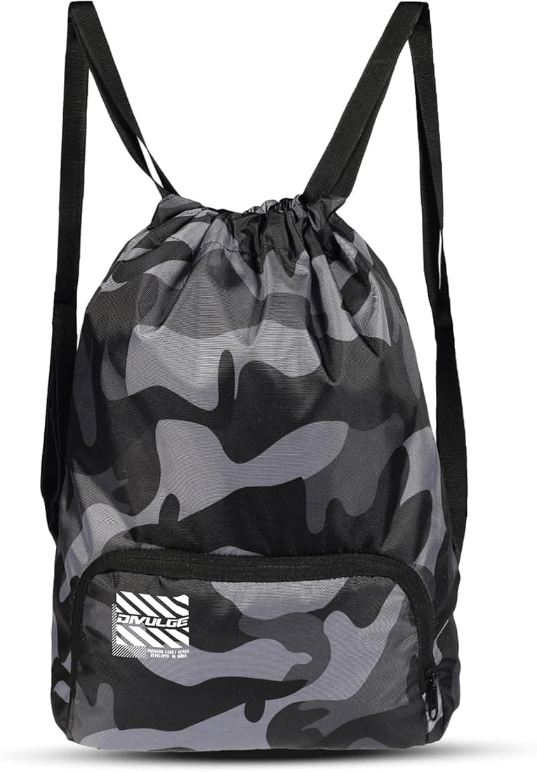 DIVULGE 16 Ltrs (43 Cms) Standard Backpack (Drawsrting_Cmoblue_Black), 43.18 x 30.48 x 43.18 cm