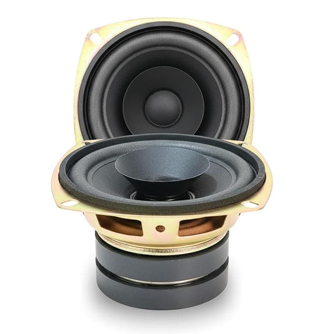 TOYOTONE 3" Inch Full-Range Speaker | Dual Cone | 20W Nominal | 40W Max | 4-Ohms | Copper Coil | 53mm Dual Magnet | High Sensitivity | Ideal for Home & Car Audio (Pack of 2)