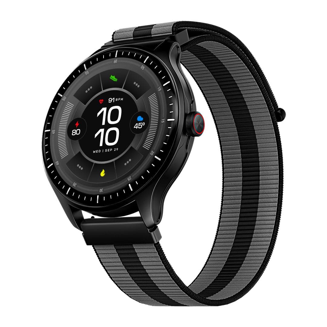 boAt Valour Watch 1 GPS, Advanced X2 Chip,6-Axis Motion 360 Tracking Sensor,15 Days Battery, 1.43" AMOLED Display w/Gorilla Glass, AI Based Auto Gym, ...