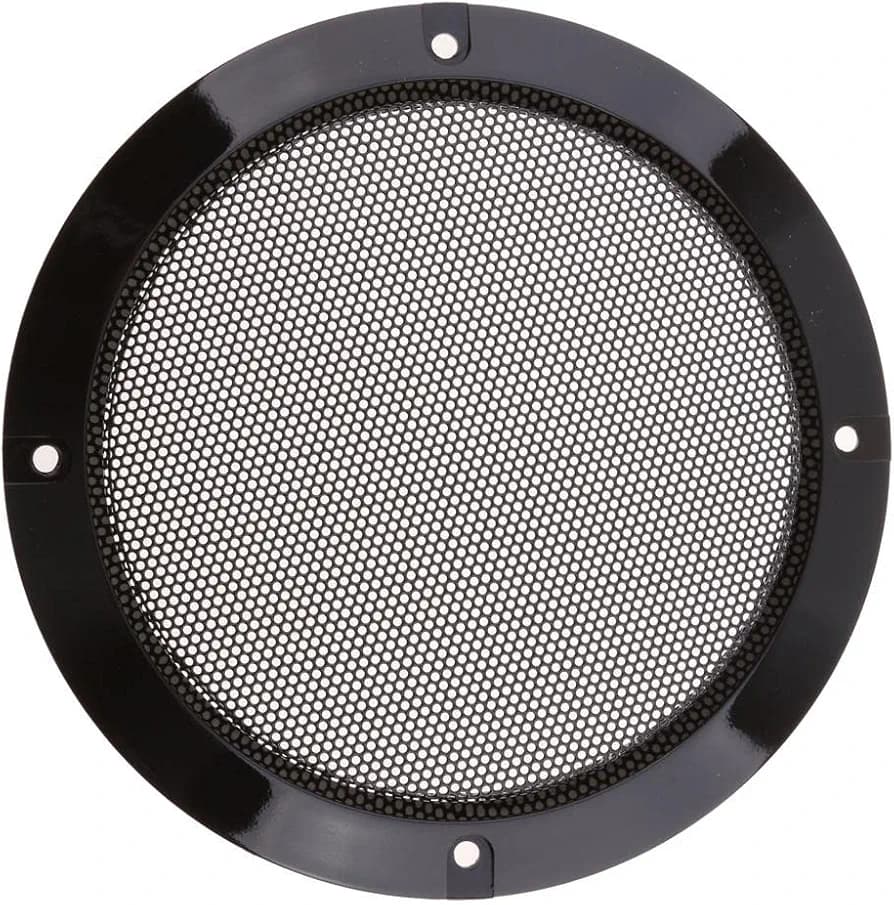 SAZ DEKOR 6.5 Inch Speaker Grills Cover Case with 4 pcs Screws for Speaker Mounting Home Audio DIY - 184mm Outer Diameter Black