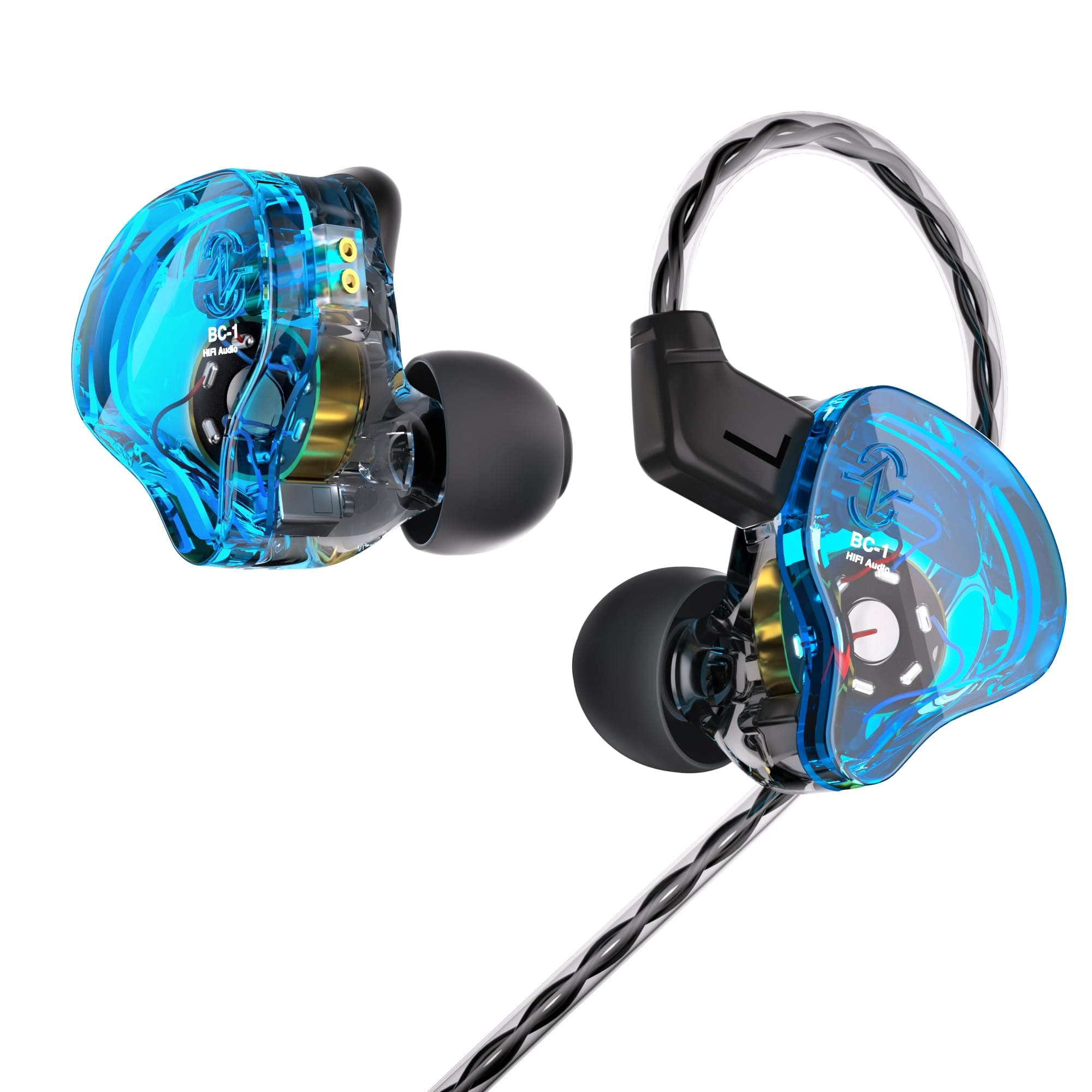 CCZ Melody Wired Earbuds Earphones, hifi 1DD 1BA Drivers in ear Headphones, in ear Monitors with Crisp Clear Sound, iem Corded Earbuds for Singers Mus...