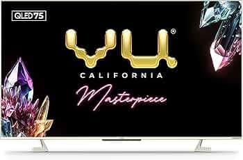 Vu 189cm (75 inches) Masterpiece Series 4K QLED TV 75QMP (Armani Gold)