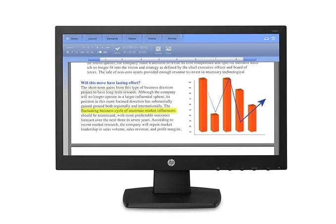 HP V194 18.5-inch HD Monitor with VGA Port (Black) Monitors