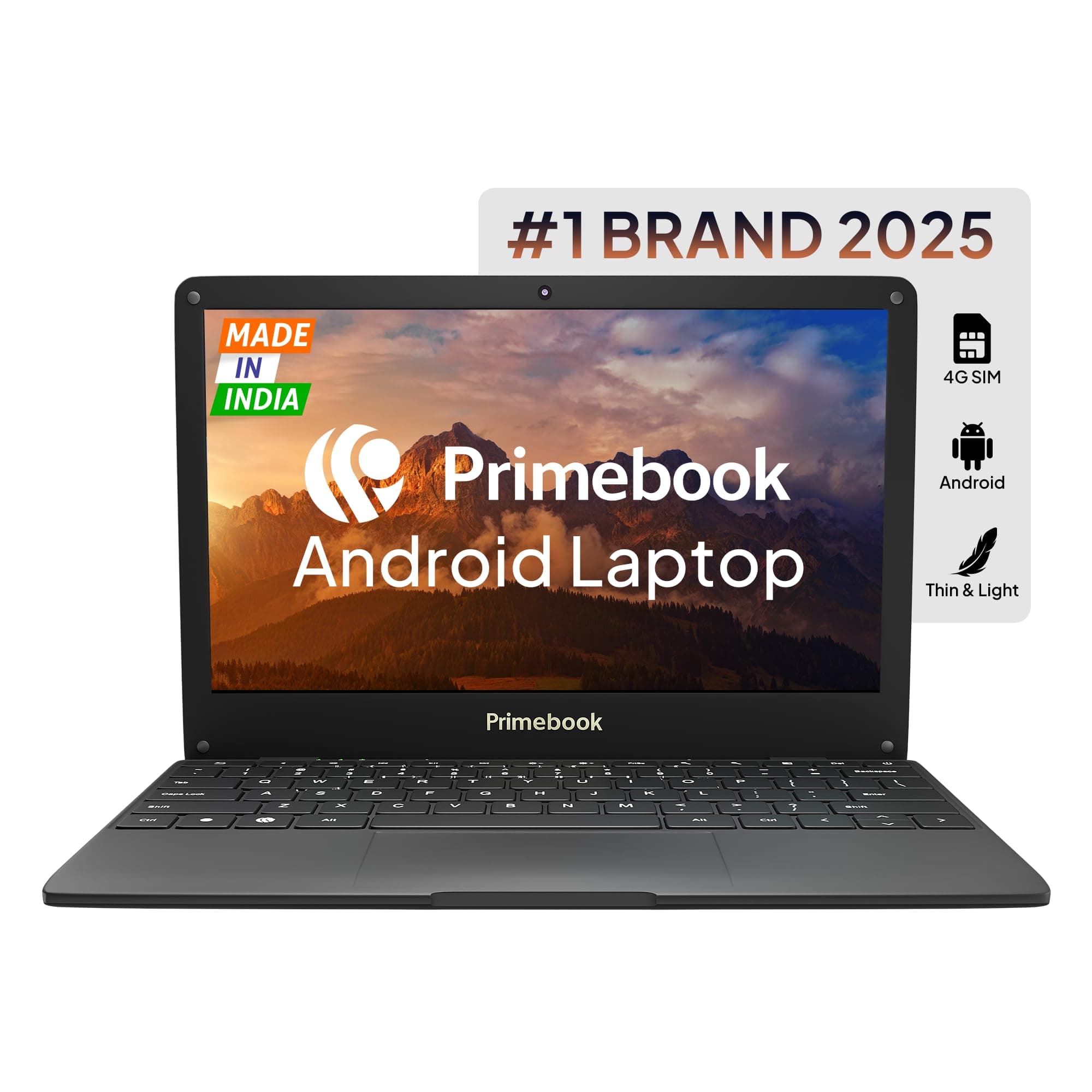 Primebook S 4G Android Based MediaTek MT8788 - (PrimeOS) 4G Thin and Light Laptop (11.6 Inch, 1.065 Kg) (128, Black, Domestic)